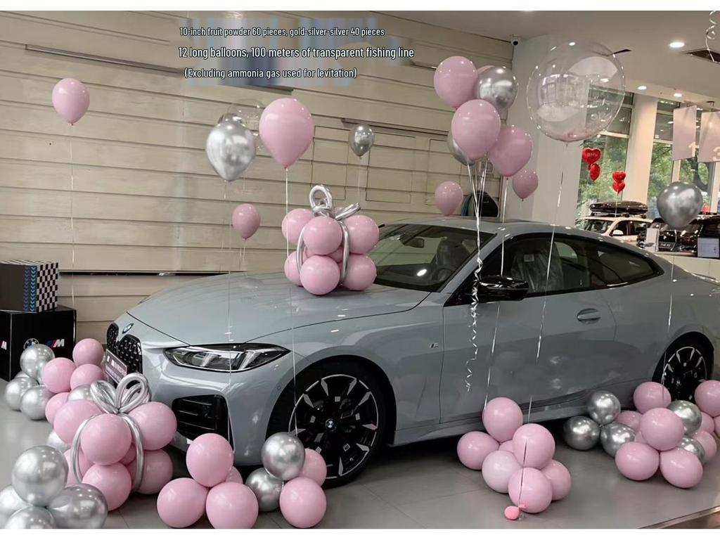 Car Showroom Balloon Chain Decoration for New Car Delivery Ceremony
