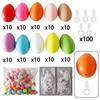 100 шт пасхальные яйца украшения для вечеринок корзины наполнители 2.4 дюйма подвески елочные украшения