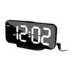 Digital Alarm Clock Bedside Clock 3 Levels Brightness for Dormitory Modern