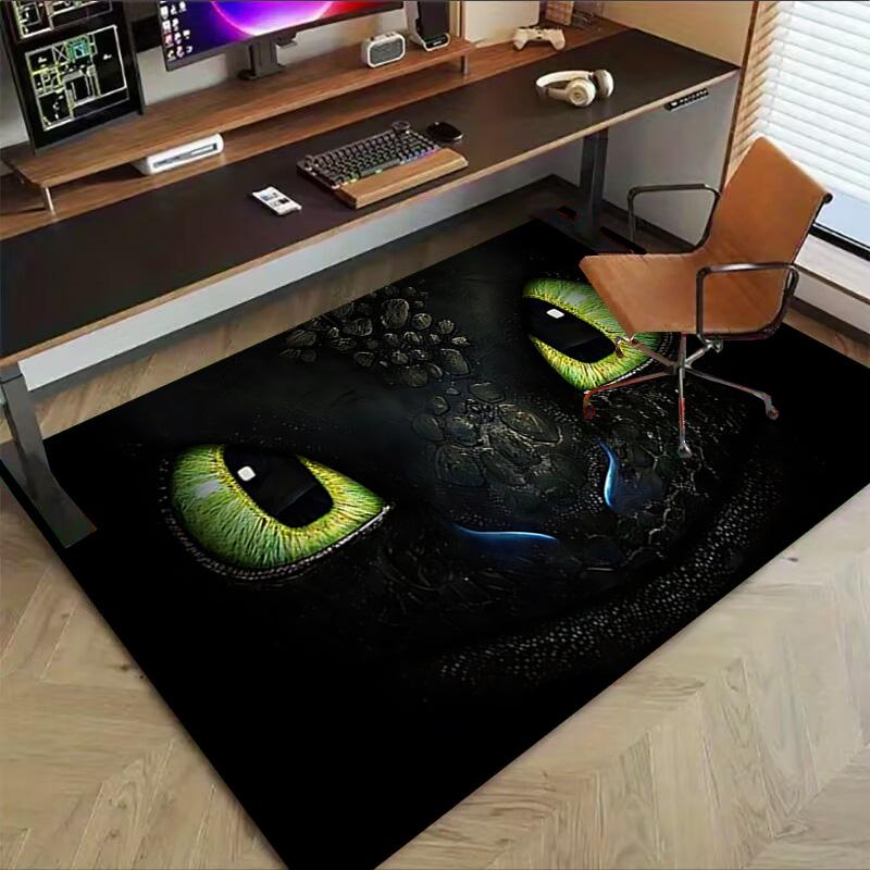Dragon'S Eyes Carpet For Playroom Bedroom Living Room Sofa Home Decorkids Game Area Rug Nonslip Floor Mat