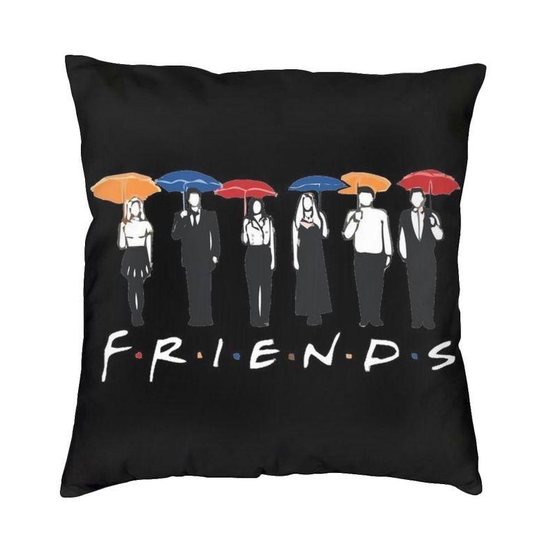 Friends Classic TV Show Cushion Cover Doublesided Print Throw Pillow Case for Sofa Custom Pillowcase Decoration