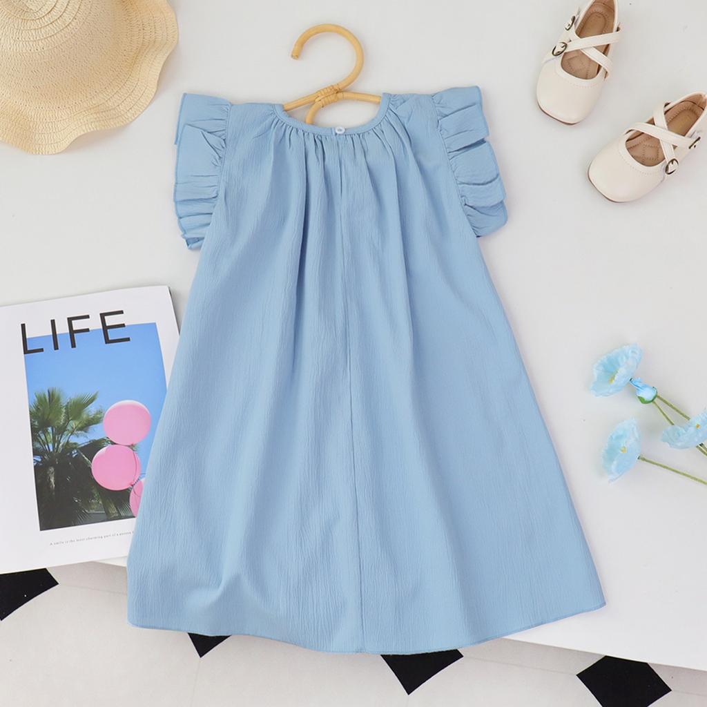 Детская юбка, кружевная юбка принцессы, платье с маленькими рукавами-крылышками