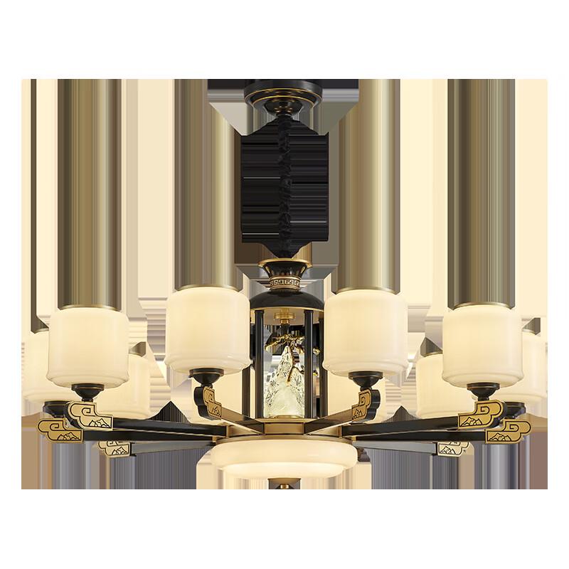 Светодиодная люстра OEING Light Luxury с 10 плафонами