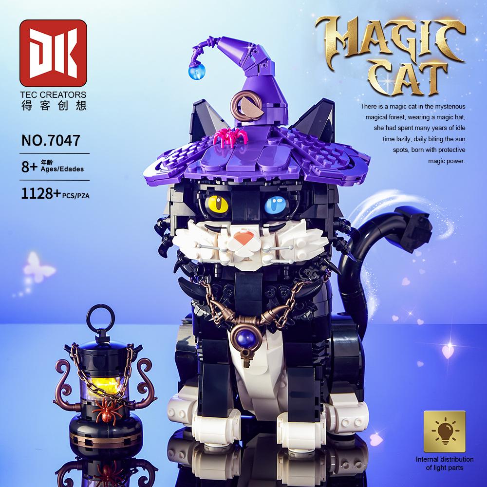 Волшебный Кот Строительные Блоки Модель MOC Фильм Гарри Поттер DIY Мини Кирпичики Сборка Фигурок Игрушки Детские Творческие Игрушки Подарки на День Рождения