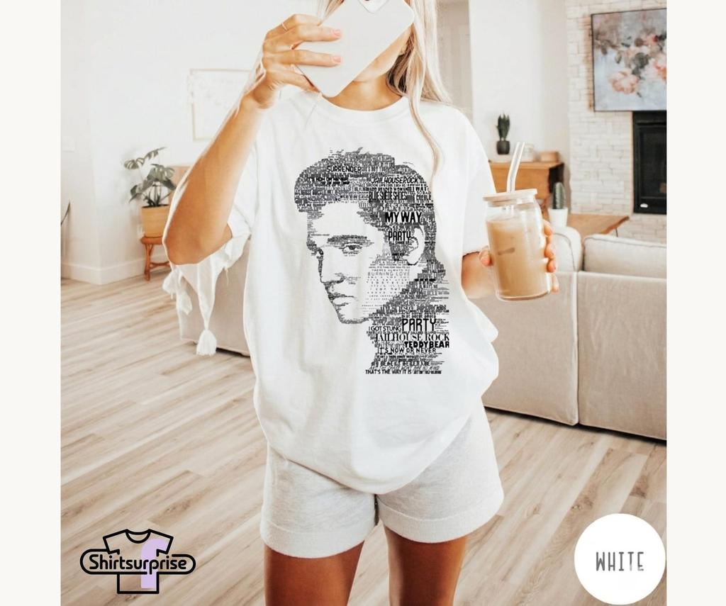 Elvis Presley Shirt, Elvis Portrait Tee, King of Rock and Roll Shirt, Vintage Elvis Graphic Tee, Elvis Fan Gift, Music Tee