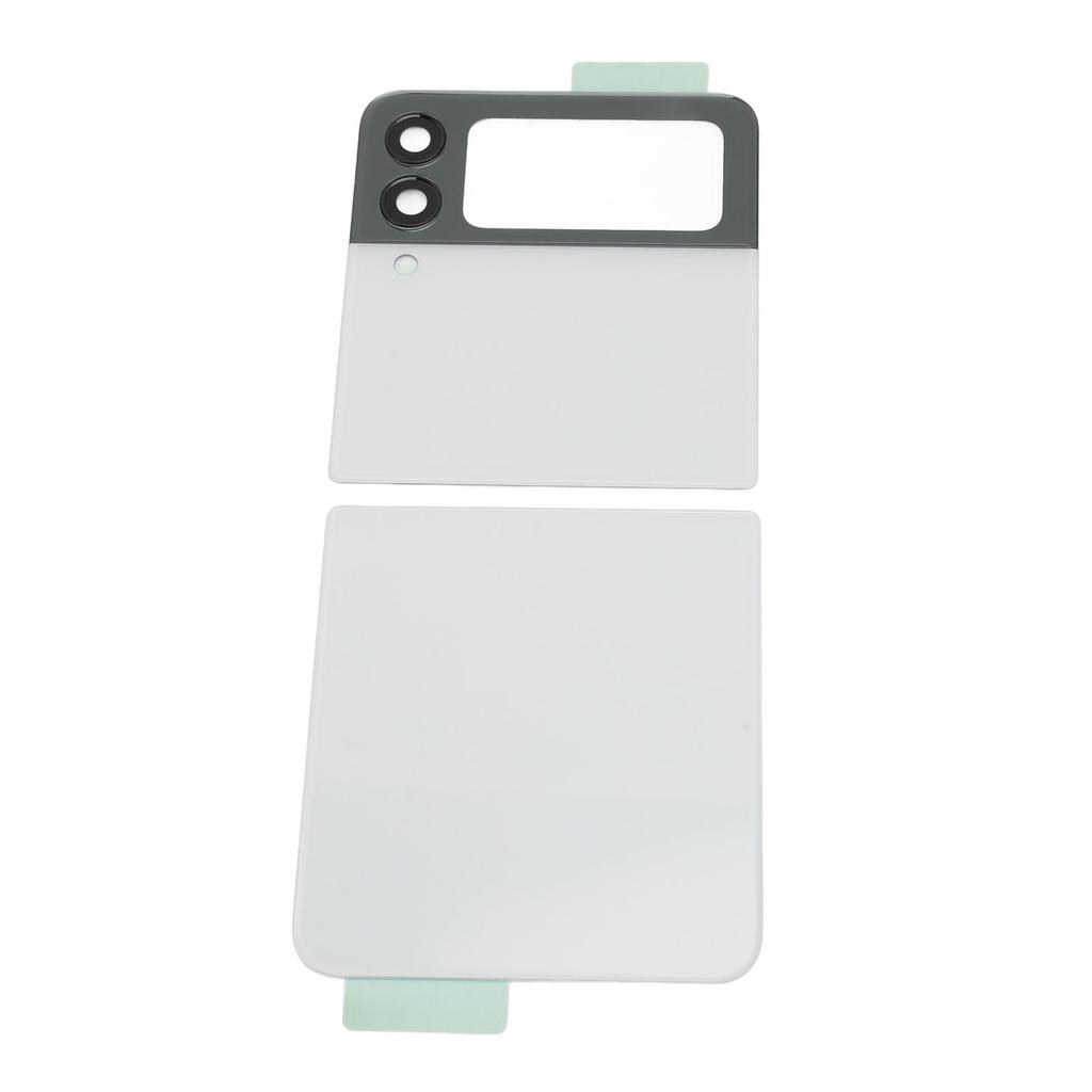 Flip Phone Back Cover Replacement with Pre Installed Tape Camera Lens Tools Back Glass Housing Door