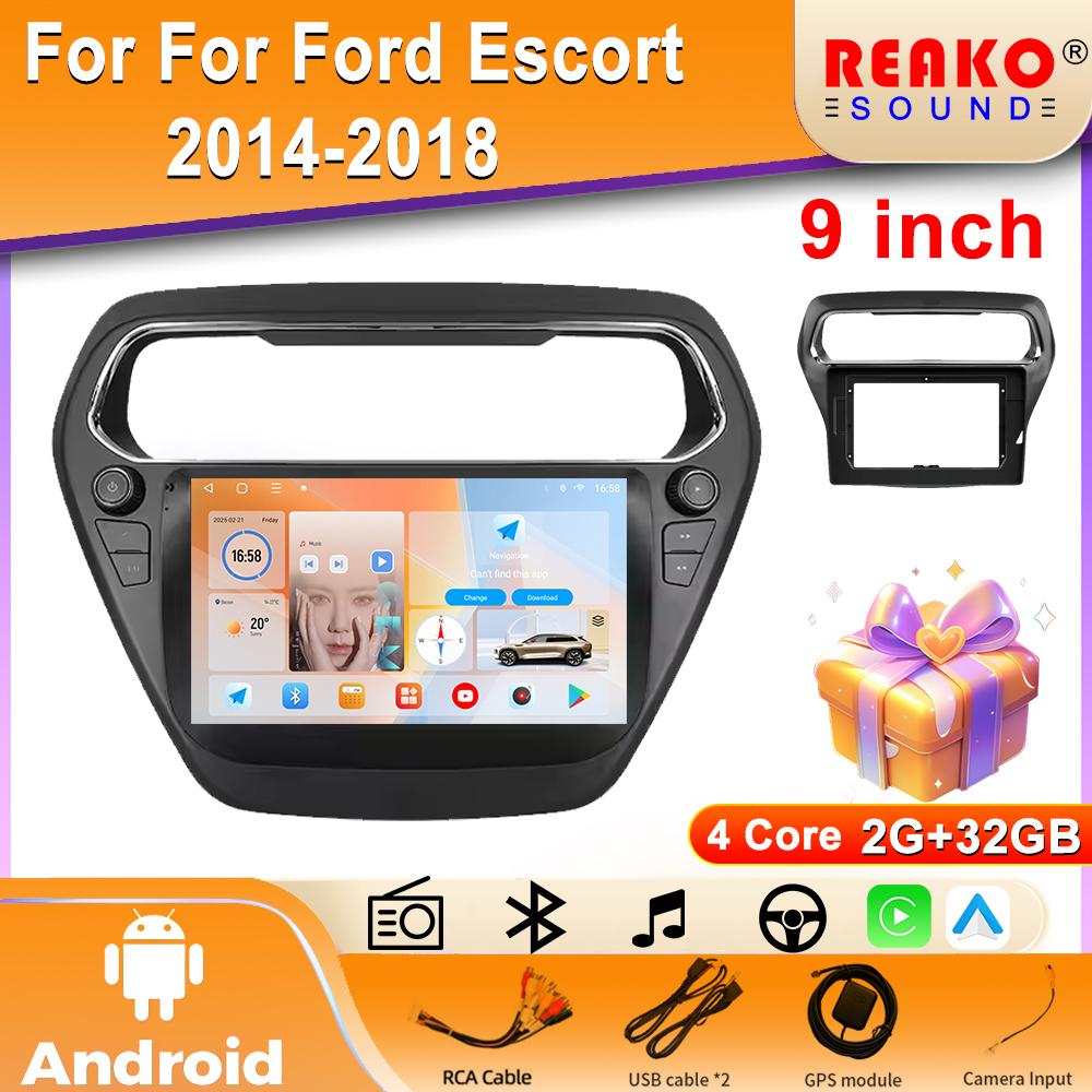 Для Ford Escort 2014-2018 Android Auto Carplay GPS навигация стерео мультимедийный плеер 4G Wifi экран