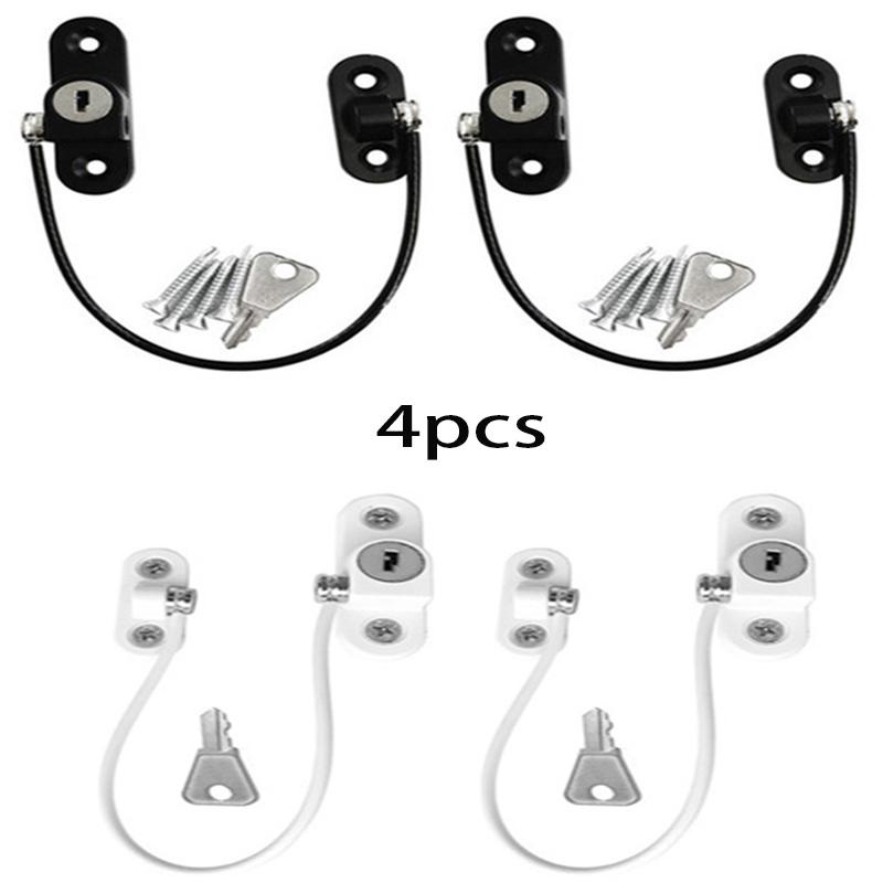 4 шт., защитный детский оконный замок, детские шкафчики, дверной замок, детский ограничитель защиты для окон для детей до одного года