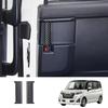 Для TOYOTA ROOMY    2024 ABS Черный Внутренняя Панель Накладка Ручки Двери Салона Заглушка Защитная Накладка Аксессуары
