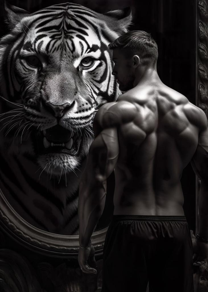 Gym Motivation Muscle Man Canvas Painting Prints Bodybuilding Fitness Wall Art Poster Print Picture for Home Gym Decor