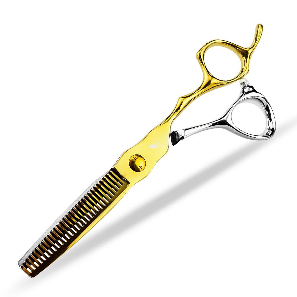 6.0" Napson 440C Hairdressing Scissors Set: Straight, Serrated, Thinning for Salon Use