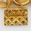 CHANEL Icon charm Brooch vintage COCO Mark Plated Gold 74.2g Women Used