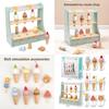 Simulated Ice Cream Shop Toy For Children With Wooden Food Accessories And Role Play Scenario