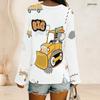 Plus Size Women V Neck Long Sleeve Button Embellished Loose Stylish Comfortable Daily Casual Ladies Blouse