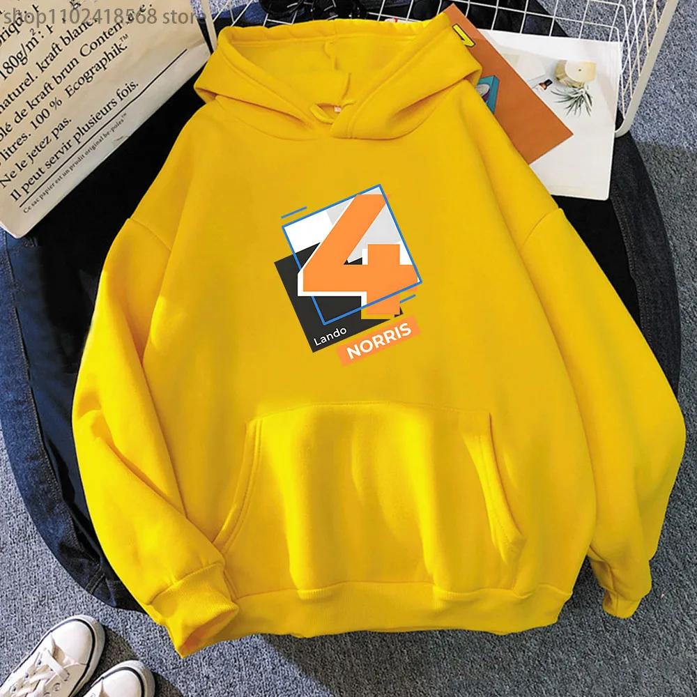 Мужская одежда F1 Hoodies Number 4 Sweatshirt Y2k Clothes Осень Зима Женская Унисекс Streetwear Длинный рукав Top