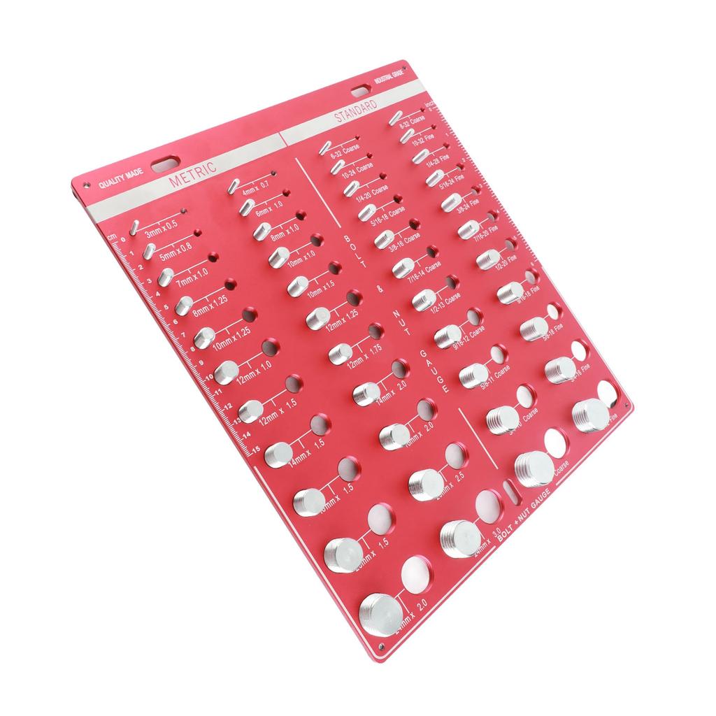 Шаблон для проверки резьбы гаек и болтов дюймовый метрический 44 размера Идентификатор калибра Шаблон Стандартная линейка