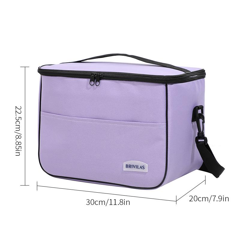 Изолированная сумка-тоут для подогрева ланча - Большая вместимость, сумка для бенто для офисных работников