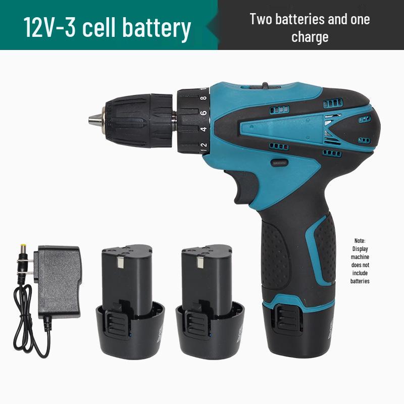 12V High-Power Lithium Battery Cordless Impact Drill Set
