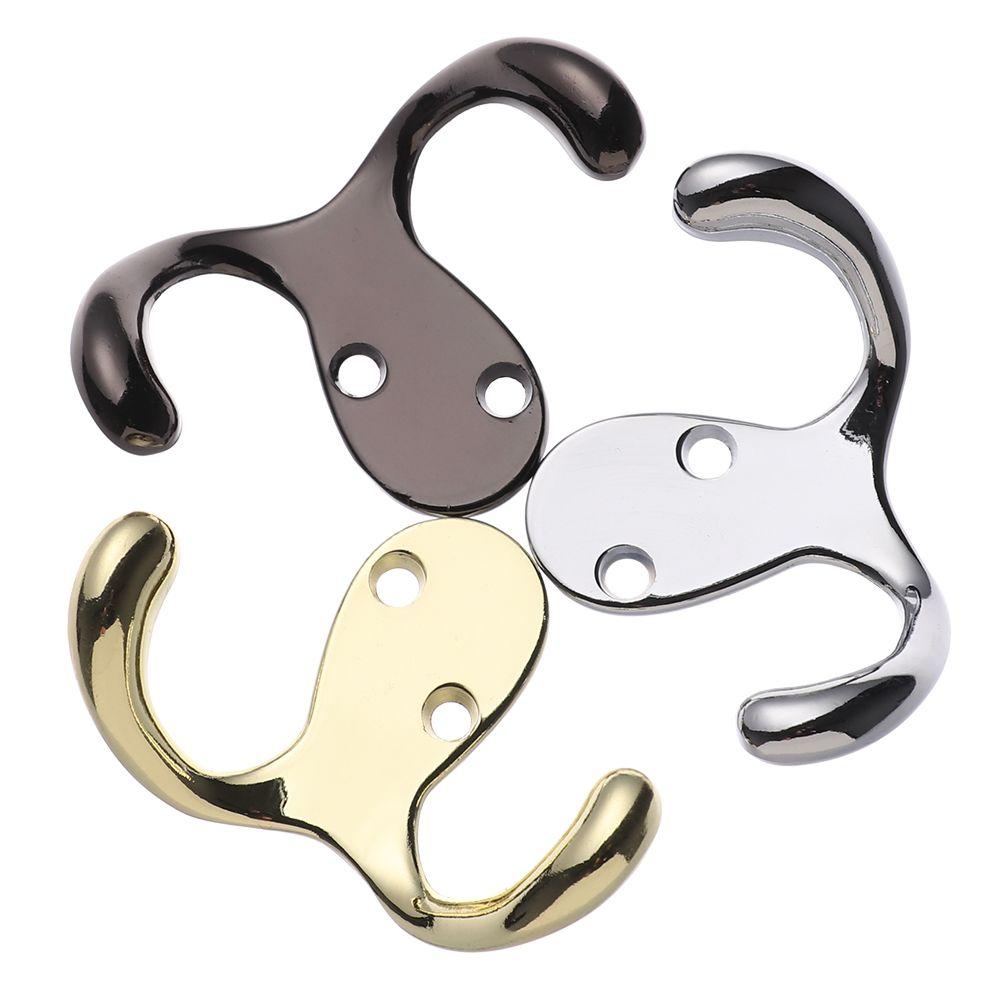 Винтажная одежда мелочи металл двойные крючки настенный крючок полированная вешалка