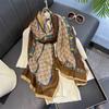 New Summer Autumn Light Thin Soft Long Silk Scarf Advanced Scarf All-Matching Ladies Shawl Elegant Temperament Printing Scarf