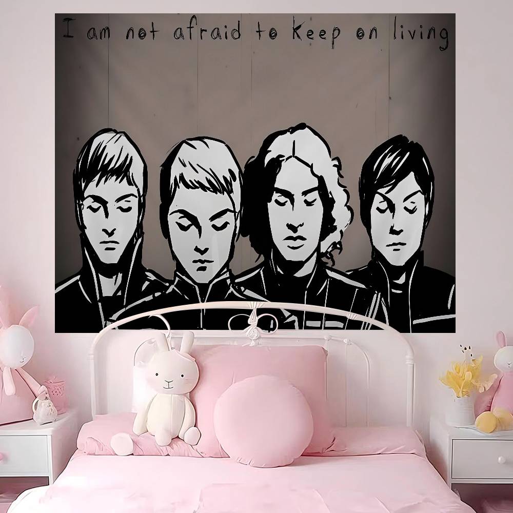 Band MMy CChemical RRomance MCR Hanging Bohemian Tapestry Hanging Tarot Hippie Wall Rugs Dorm Home Decor