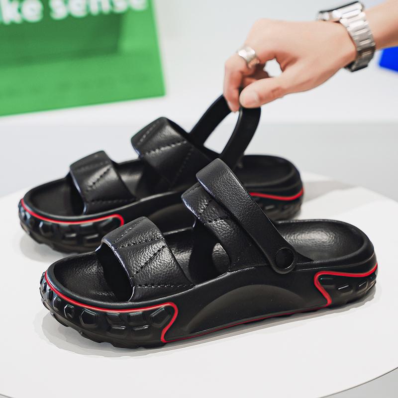 Мужские и женские сандалии, новые большие тапочки на платформе EVA, мужская пляжная обувь, легкие модные повседневные панк-сандалии, мужская обувь, шлепанцы