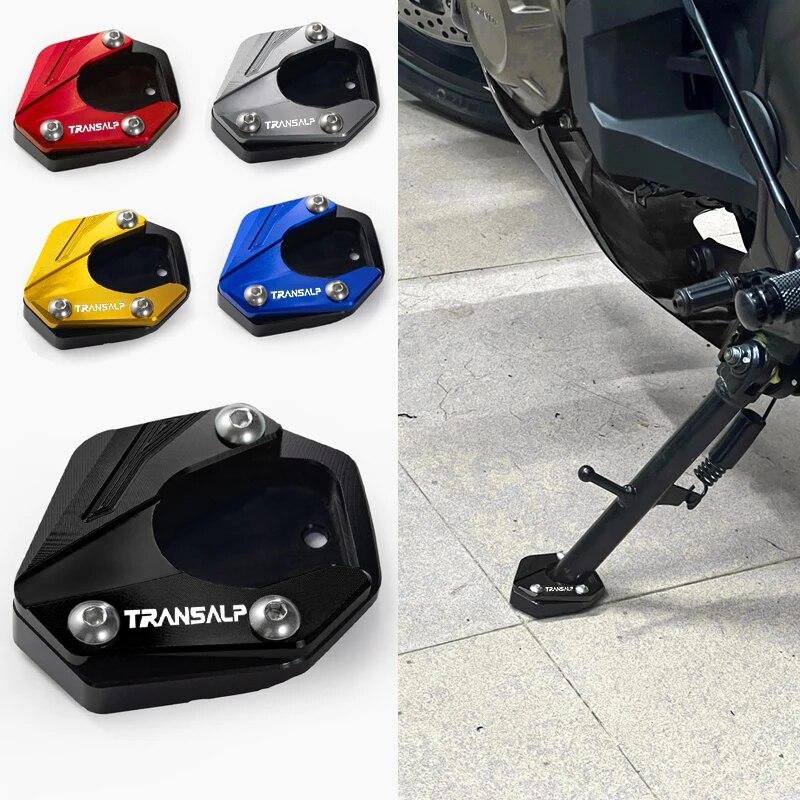 For Honda XLV 600 650 700 TRANSALP 600 Side Bracket Extension Pad Bracket Plate Enlargement and Tire Air Valve Cover Accessories