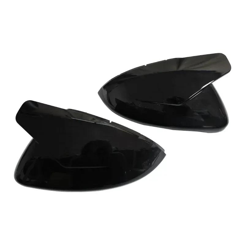 Side Rear View Mirror Cover Caps Signals For VW Golf 7 MK7 7.5 GTI For Touran 2013- Bright Black Mirror Case Car Accessories