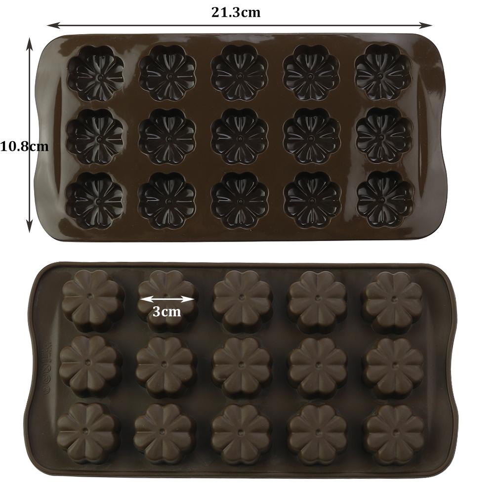 1Pcs Silicone Chocolate Mold Love Shell Star Lollipop Leaves Small Dinosaur Elliptical Robot Silicone Cake Mold Baking Equipment