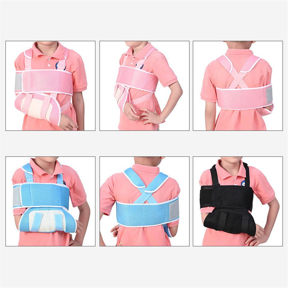 Kids Arm Sling Elbow Wrist Injury Support Brace Children Adjustable Medical Rotator Cuff Surgery Sling For Broken, Dislocation, Sprains, Strains & Tea
