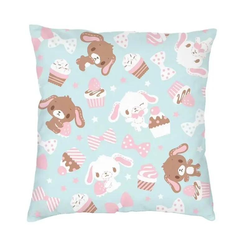 Чехлы для подушек Kawaii Bunny Sugarbunnies, диванные, домашние, декоративные, аниме, мультяшные, квадратные, 45x45