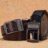 Men Alloy Letter Pin Buckle Genuine Leather Belt High Quality Cowskin 140 150 160 170cm Belts Strap Luxury Brand