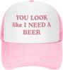 Funny Trucker Hats for Women Hot Pink Funny Gag Baseball Cap for Girls Women Men Hat
