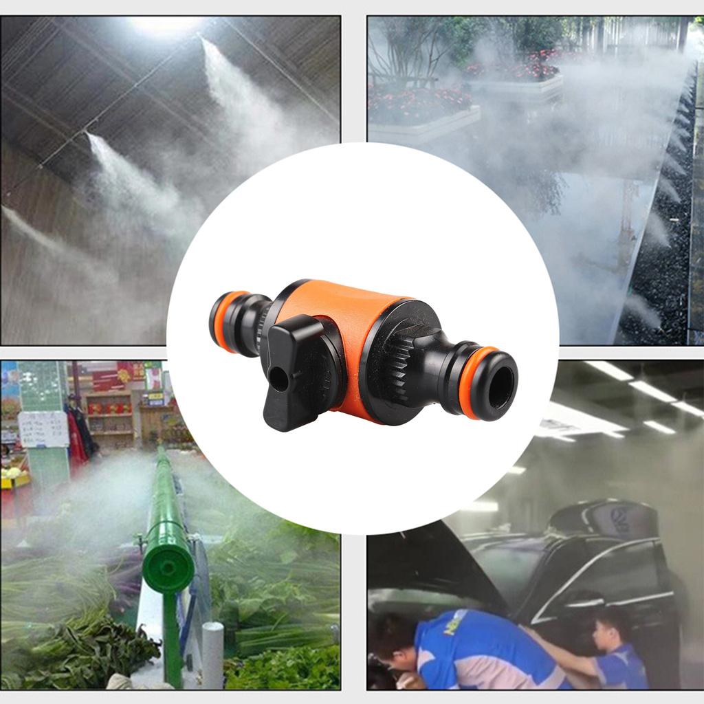 Сельское хозяйство Садовый шланг Полив Ирригация Фитинг Труба Трубка Быстроразъемный адаптер с переключателем запорных клапанов 2 шт.