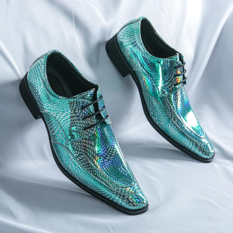 Новые модные мужские туфли из лакированной кожи для ночного клуба с острым носком большого размера, мужские туфли дерби для вечеринок, классные низкие кожаные туфли «Челси»