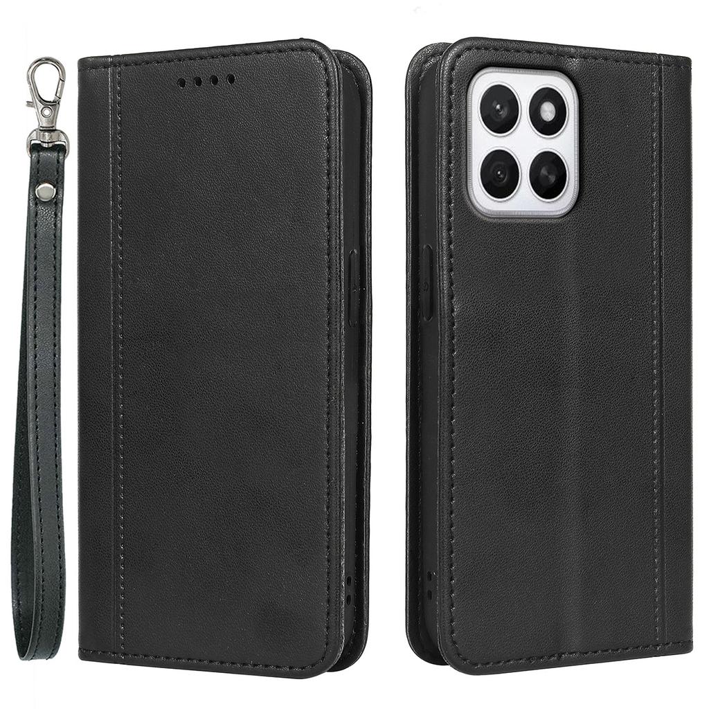HX01 For Honor X8c 4G Wallet Case Magnetic Closing PU Leather Phone Cover
