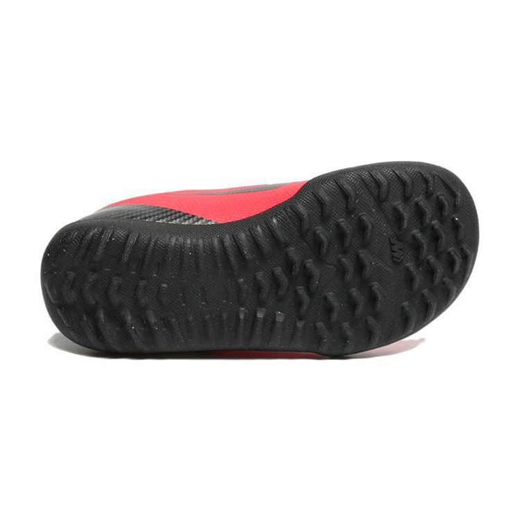 Nike Mercurial Vapor 12 Club CR7 TF Обувь для футбола на искусственном газоне Нескользящие низкие футбольные бутсы Детские футбольные бутсы Красно-черные AJ3108-600