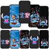 For iPhone 16 15 Xiaomi Redmi Note 13 12 11 Pro Max X 9 14 XR Samsung Galaxy A16 S24 S23 Plus Huawei OPPO Black Blue Lilo Stitch Comics Phone Case