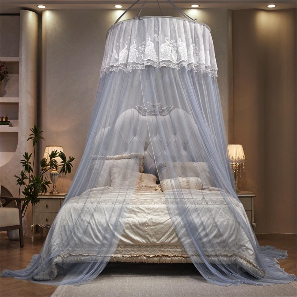 Fine Mesh Hanging Princess Mosquito Net Lace Bed Canopy Romantic Dome Mosquito Net  Girls Room