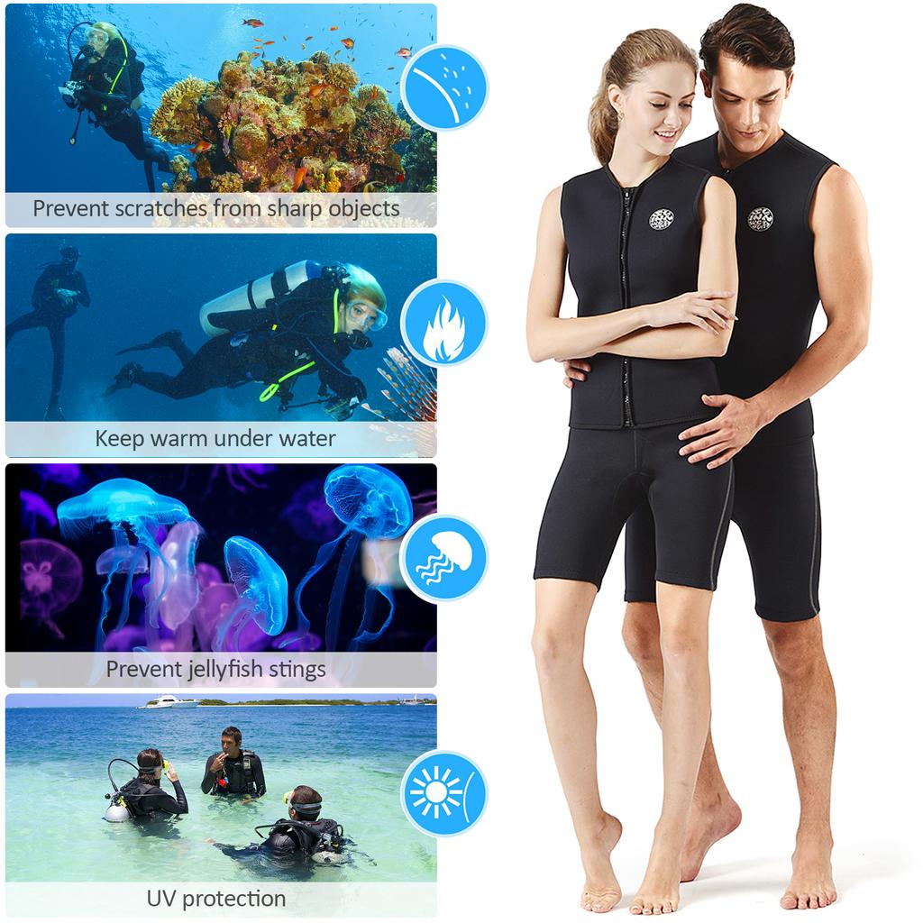 3 мм неопреновый гидрокостюм, верхний жилет, тепловой теплый жилет без рукавов для дайвинга, серфинга, плавания, парусного спорта
