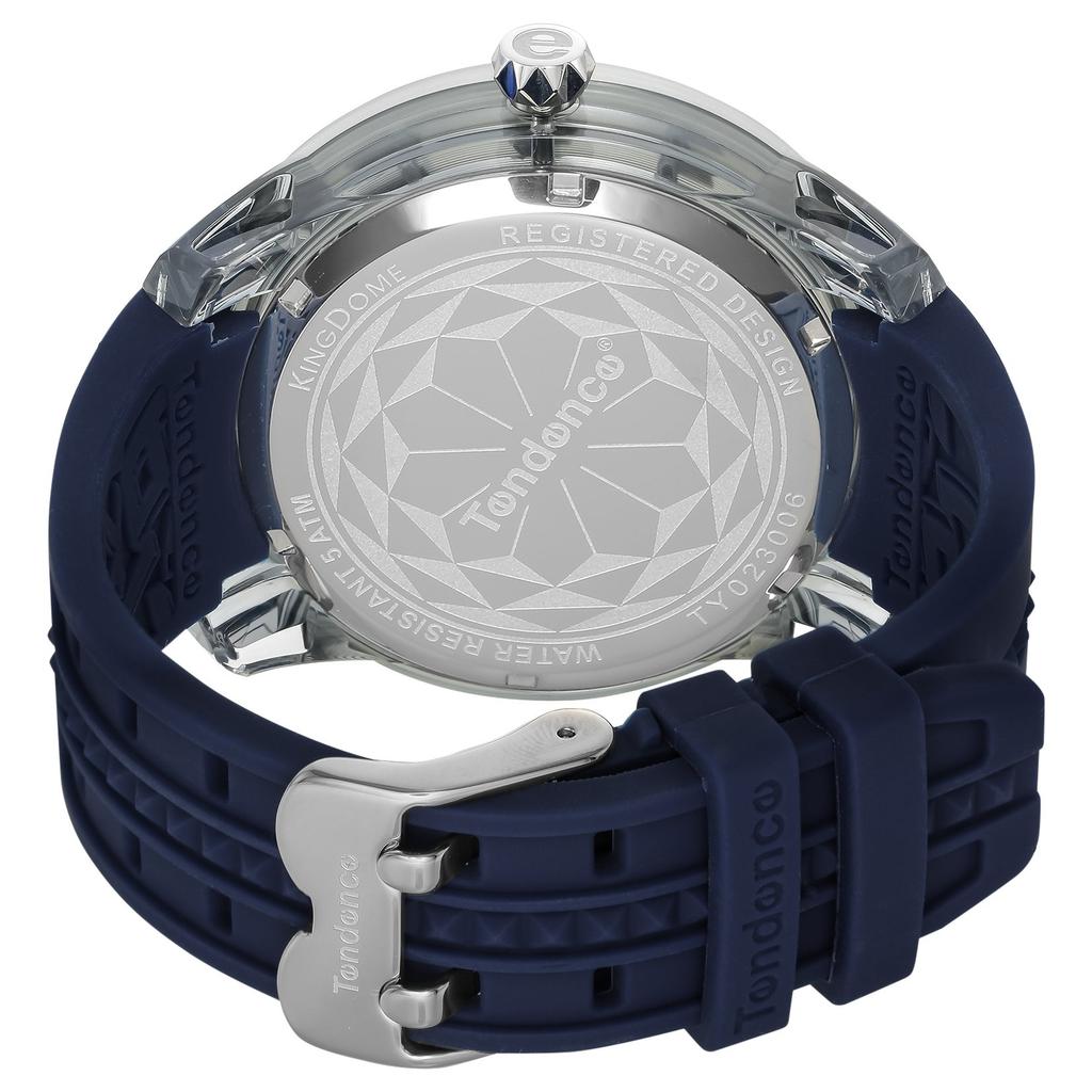 Tendence King Dome 50mm Men's Watch, Black Dial, Polyamide Mineral Glass, Quartz Movement, Model TY023006-NV [Parallel Import]