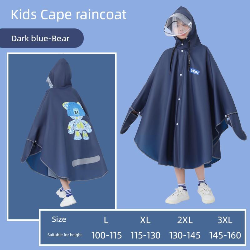 Kids Raincoat Boys and Girls 2025 New Cloak Full Body Primary School Student Special Poncho Bicycle Cycling