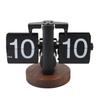 Flip Desk Clock Retro Single Sided Battery Powered Retro Vintage Design Digital Mechanical Auto