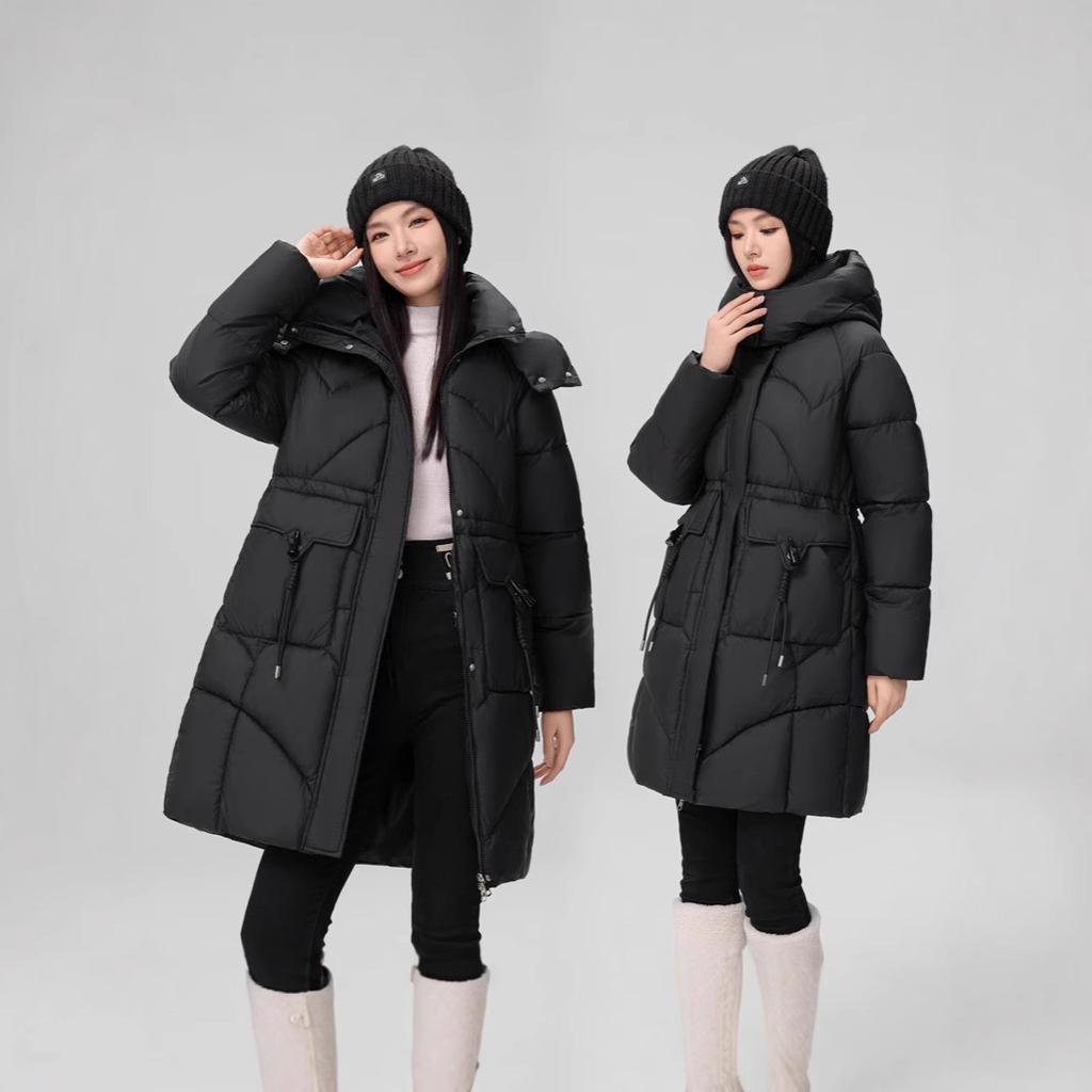Women's Down Jacket, Mid-length, New Hot-selling Winter Style, Thickened and Warm, Fashionable and Stylish Coat, Loose Waist