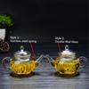 250ml Filterable Heat-resistant Glass Teapot Double Wall or With Stainless Steel Spring Teapot Clear Glass Tea Pot
