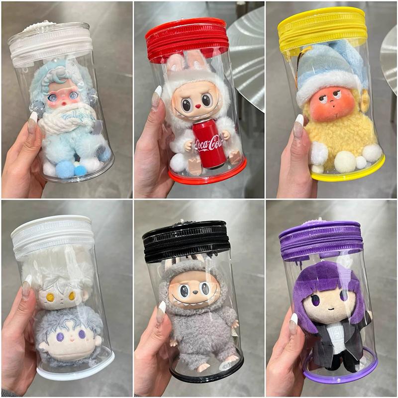 Labubu Защитный чехол Пылезащитный чехол Прозрачная защитная оболочка Labubu Прозрачная сумка для хранения Портативный брелок