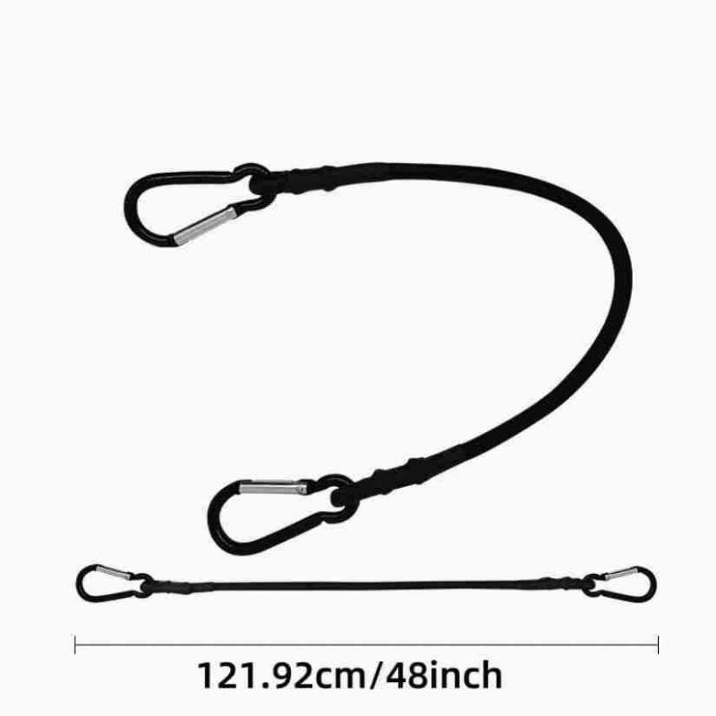 Outdoor Travel Luggage Packing Ropes Luggage Packing Ropes Elastic Tie Strap String Carabiner Hooks Motor Cycling Ropes