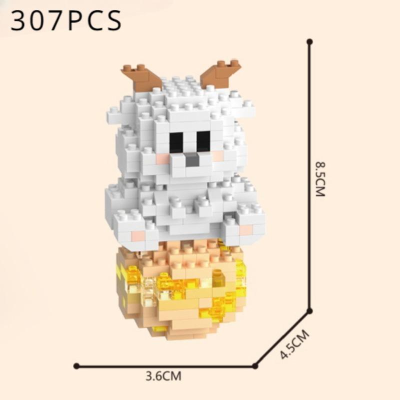 Mid -granular Puzzle Assembly Building Block Toy Chinese Zodiac Signs