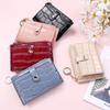 Women Short Wallet New Fashion Keychain Zipper Coin Purse Mini Small Money Bag Card Holder Wallet Mini Multi Card Slots Card Bag