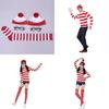 Where's Wally Halloween Costume Fun And Smart Uk Anime Cos Dress-up Outfit